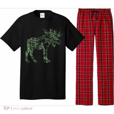 Vintage Nature Lover Moose Forest Pajama Set