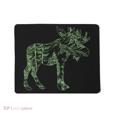 Vintage Nature Lover Moose Forest Mousepad