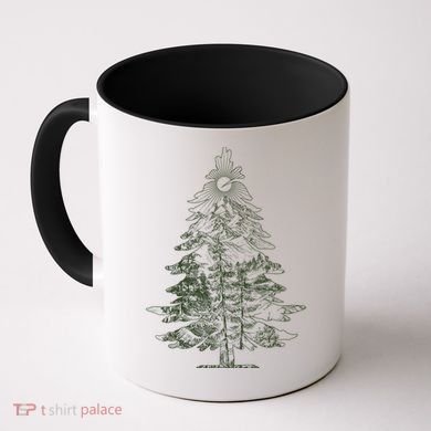 Vintage Nature Lover Pine Tree Forest Coffee Mug