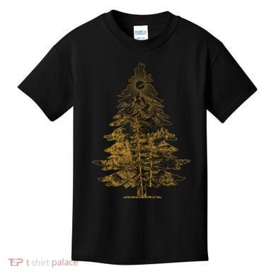 Vintage Nature Lover Pine Tree Forest Kids T-Shirt