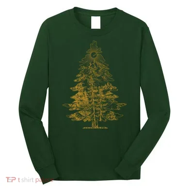 Vintage Nature Lover Pine Tree Forest Long Sleeve Shirt