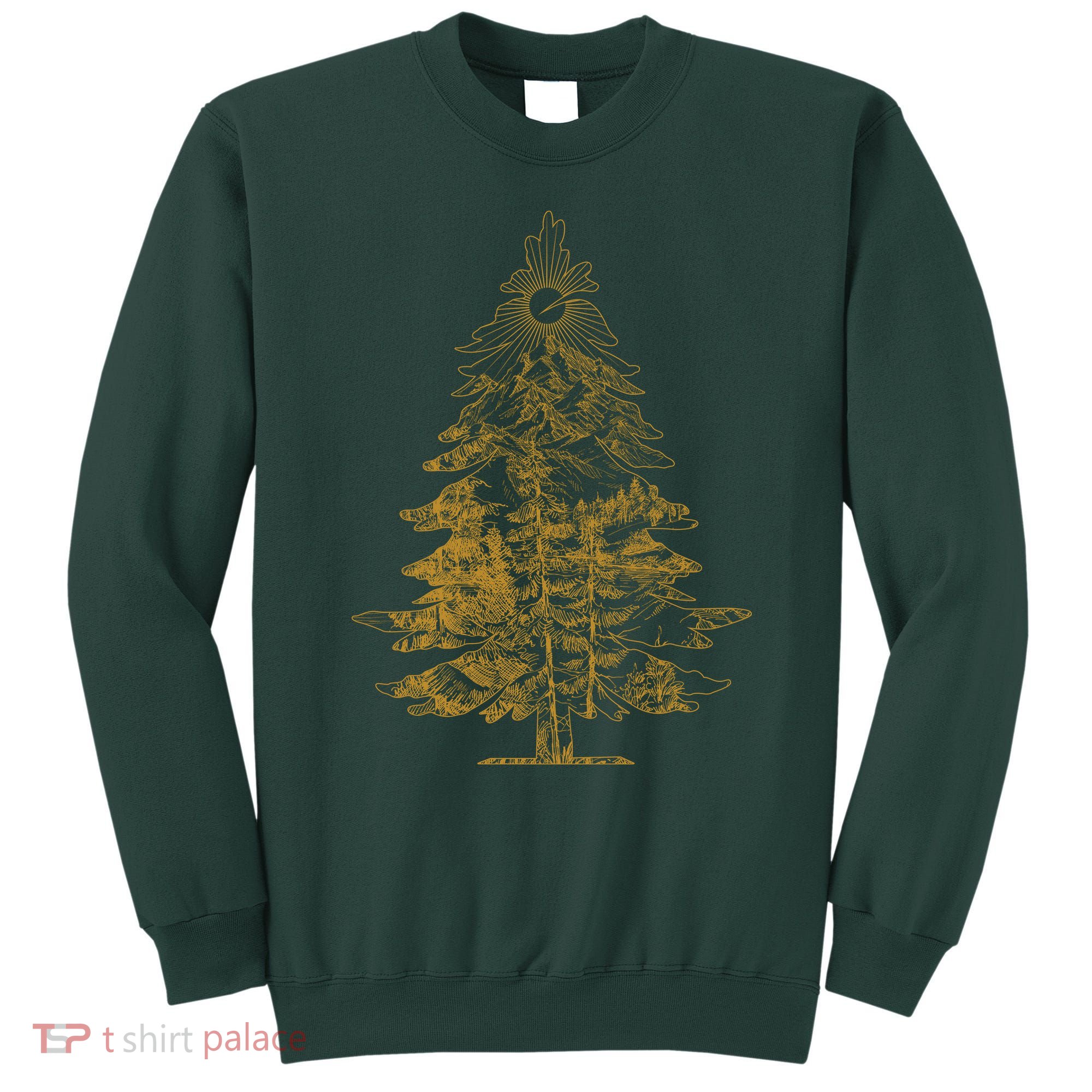Vintage Nature Lover Pine Tree Forest Sweatshirt
