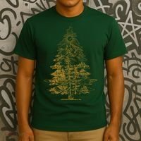 Vintage Nature Lover Pine Tree Forest T-Shirt thumb 3