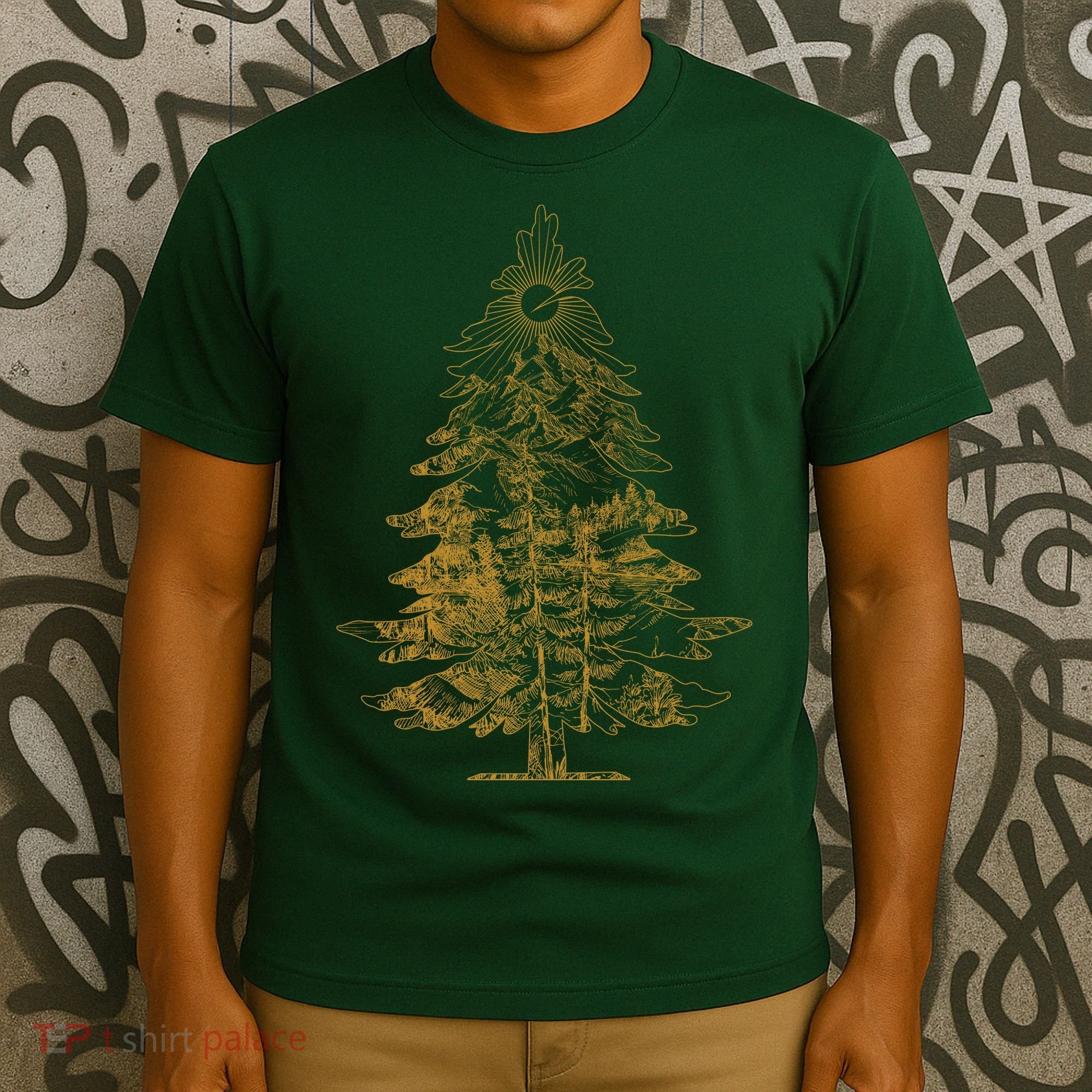 Vintage Nature Lover Pine Tree Forest T-Shirt