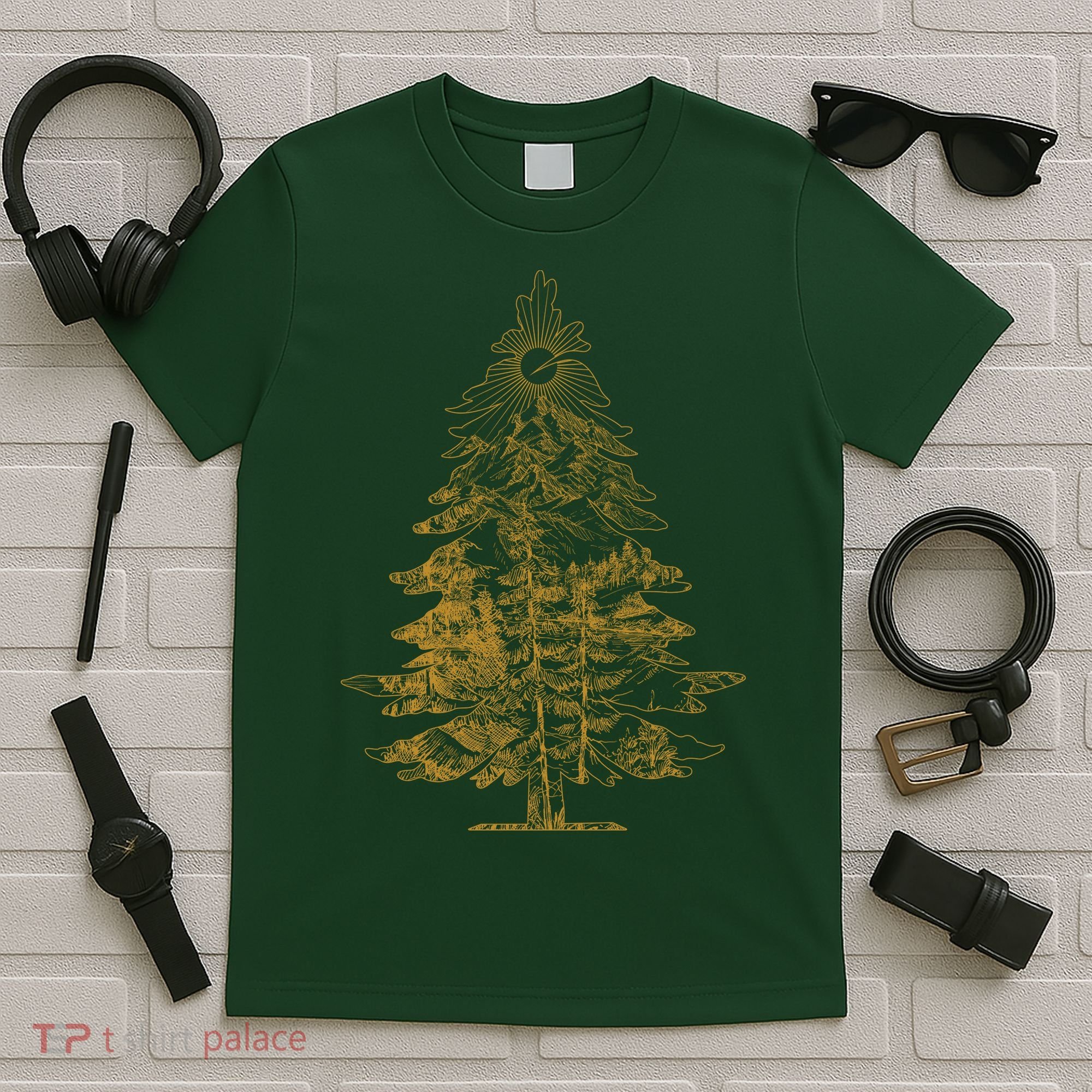 Vintage Nature Lover Pine Tree Forest T-Shirt