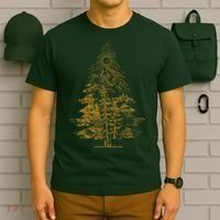 Vintage Nature Lover Pine Tree Forest T-Shirt thumb 6