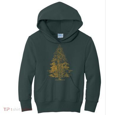 Vintage Nature Lover Pine Tree Forest Kids Hoodie
