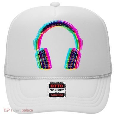 Vintage Neon Headphones Hat