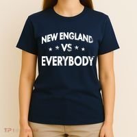 Vintage New England Vs Everybody T-Shirt thumb 4