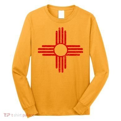 Vintage New Mexico Flag Symbol Long Sleeve Shirt