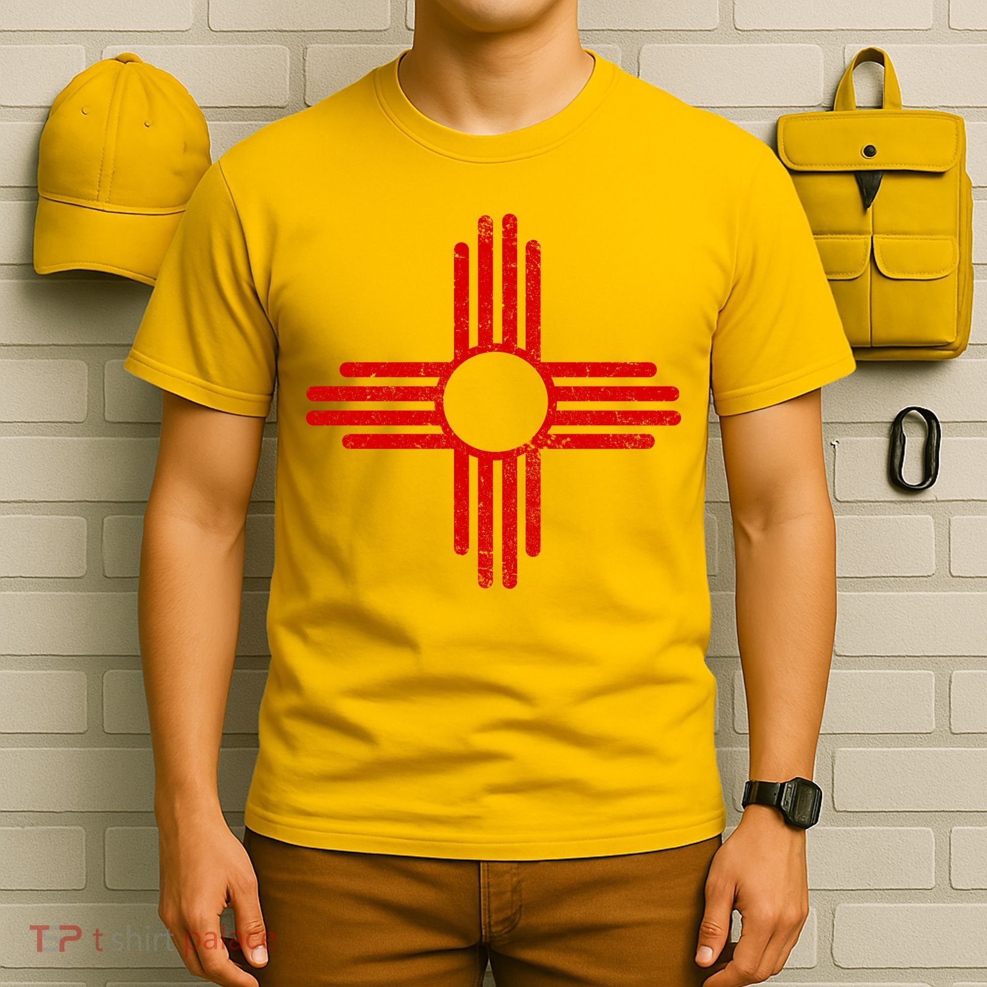 Vintage New Mexico Flag Symbol T-Shirt