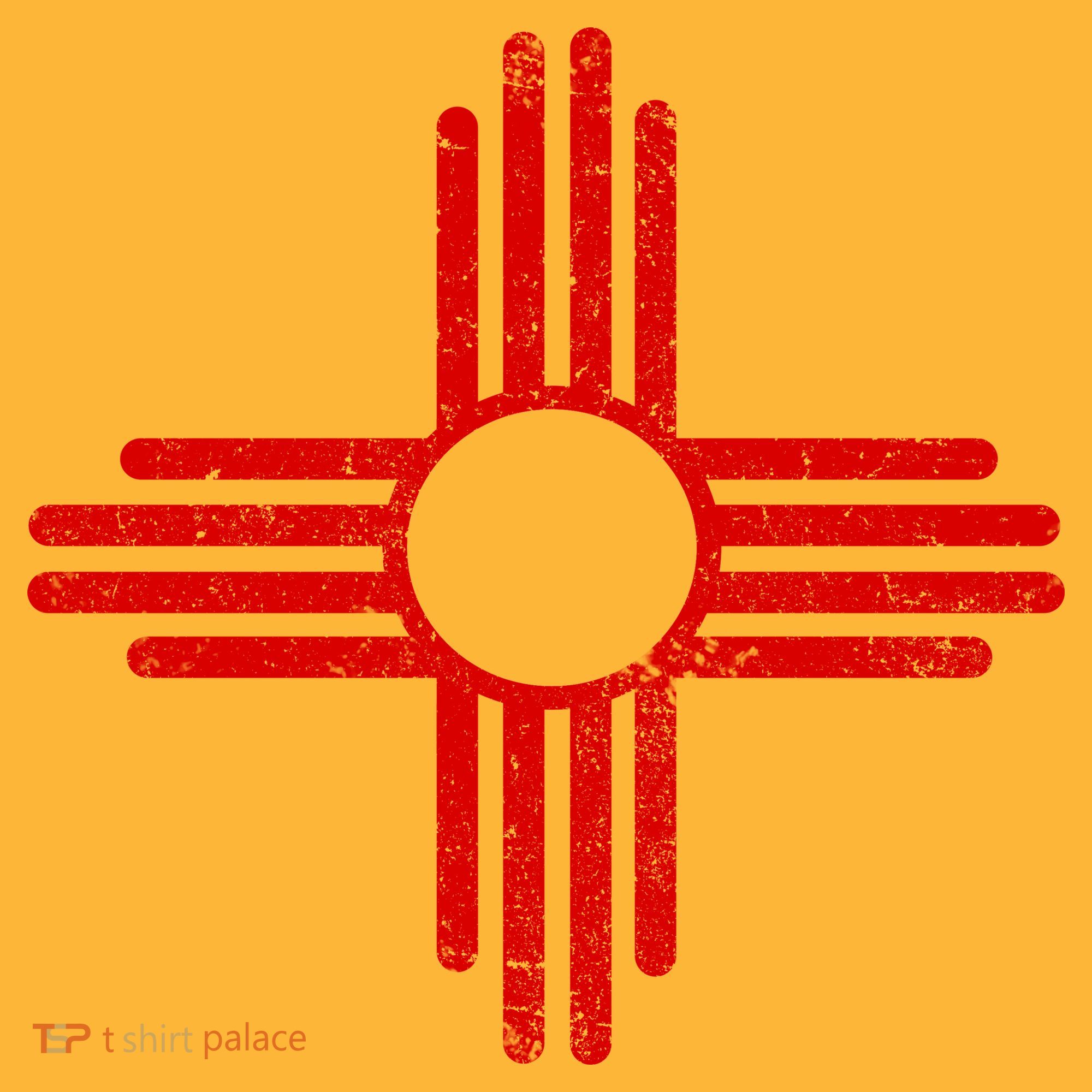 Vintage New Mexico Flag Symbol T-Shirt