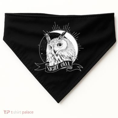 Vintage Night Owl USA-Made Doggie Bandana