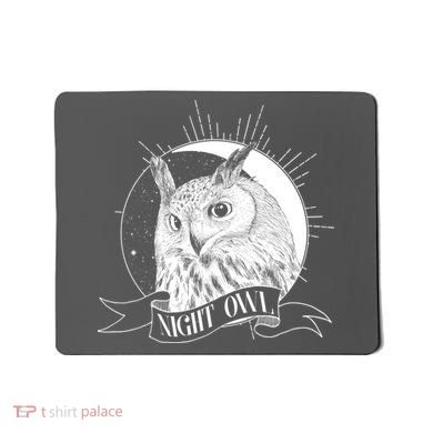 Vintage Night Owl Mousepad