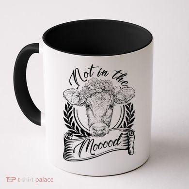 Vintage Not in the Moood Cow Coffee Mug