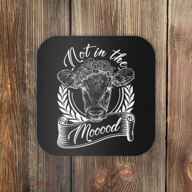 Vintage Not in the Moood Cow Coaster