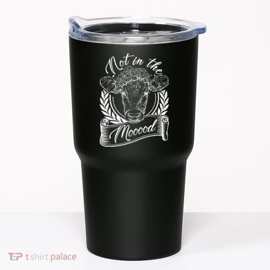 Vintage Not in the Moood Cow Tumbler