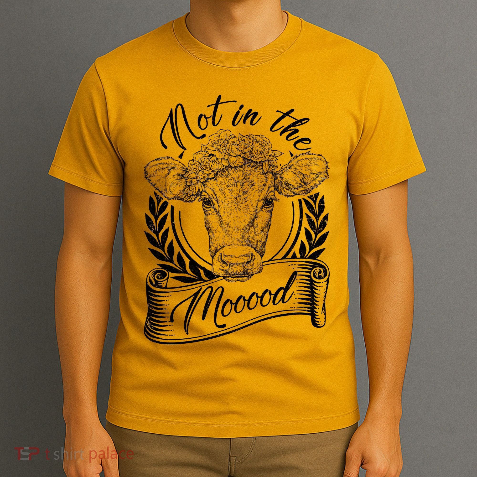 Vintage Not in the Moood Cow T-Shirt