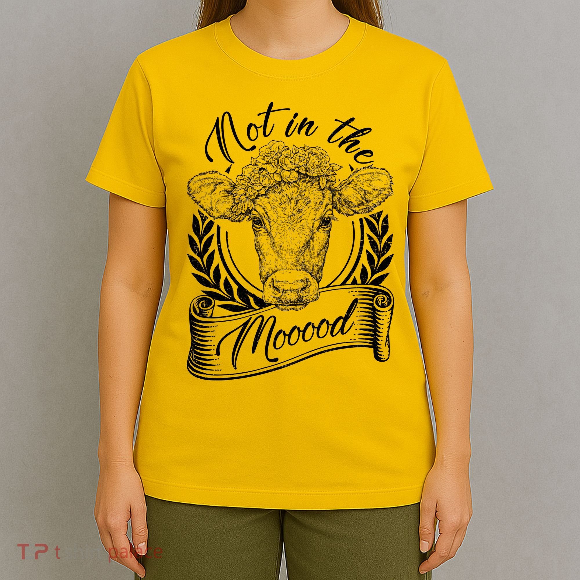 Vintage Not in the Moood Cow T-Shirt