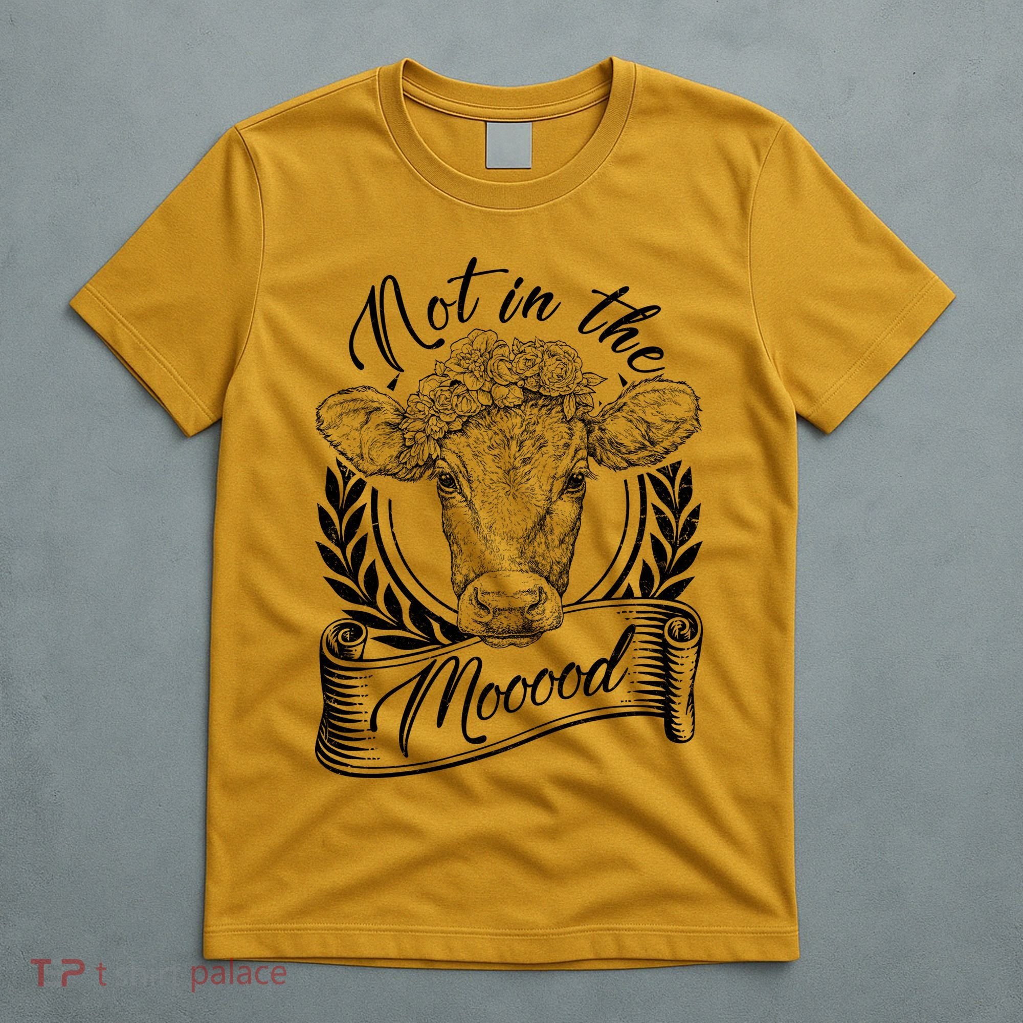 Vintage Not in the Moood Cow T-Shirt
