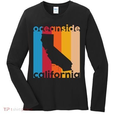 Vintage Oceanside California Women's Long Sleeve Shirt