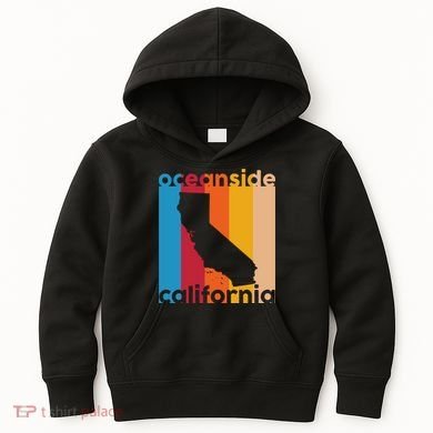 Vintage Oceanside California Kids Hoodie