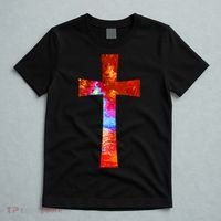 Vintage Oil Christian Cross Cool Pattern T-Shirt thumb 5