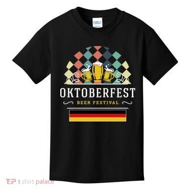 Vintage Oktoberfest Drinking Kids T-Shirt
