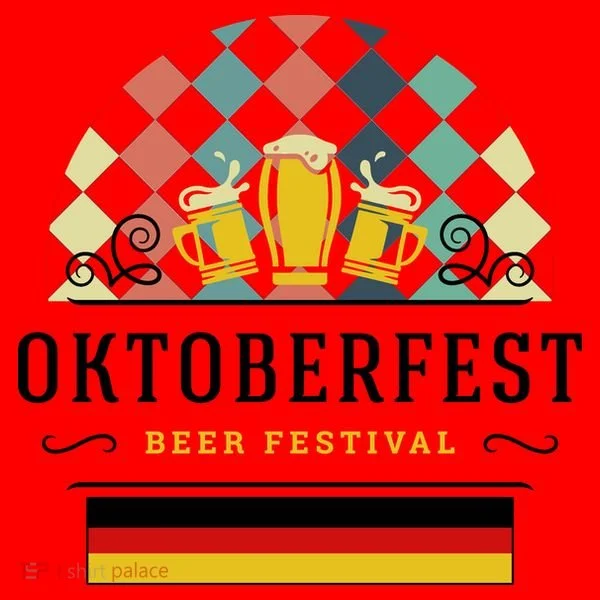 Vintage Oktoberfest Drinking Santa Hat