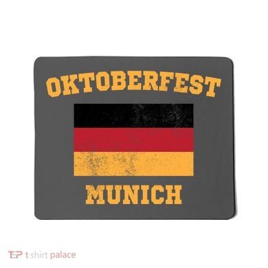 Vintage Oktoberfest Munich Flag Mousepad