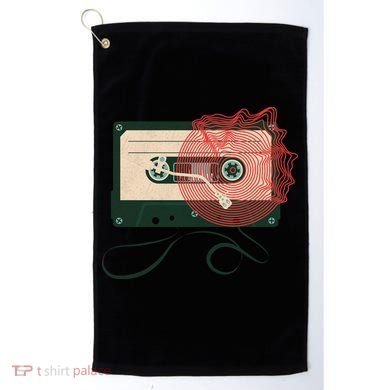 Vintage Old Cassette Player Golf Towel