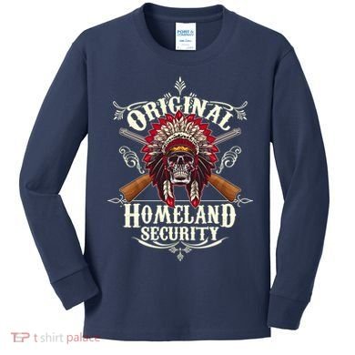 Vintage Original Homeland Security 2nd Amendment Kids Long Sleeve Shirt