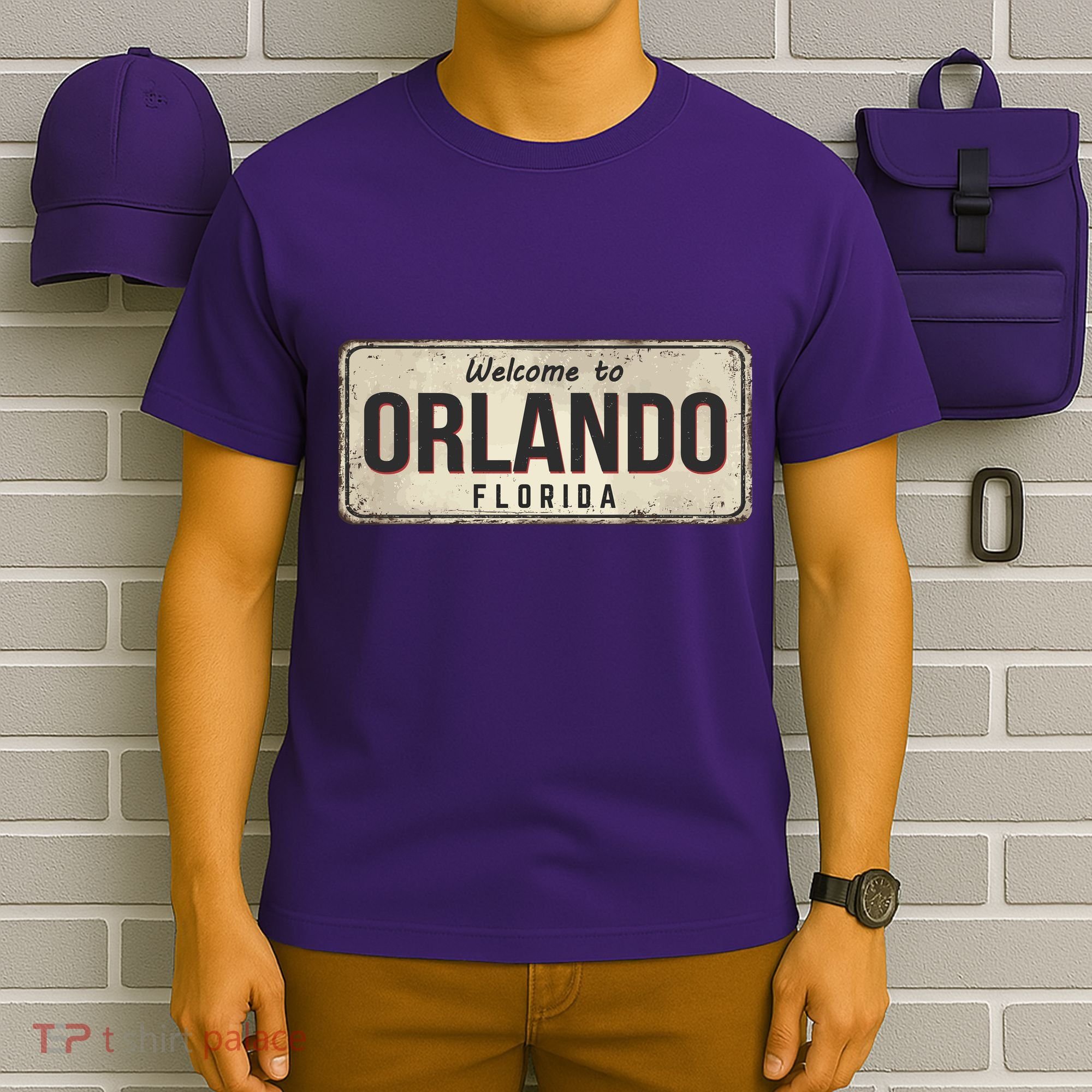 Vintage Orlando Metal Sign T-Shirt