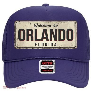 Vintage Orlando Metal Sign Hat