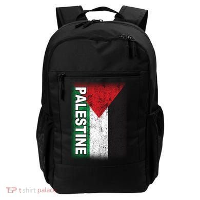 Vintage Palestine Flag Support Distressed Backpack