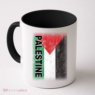 Vintage Palestine Flag Support Distressed Coffee Mug