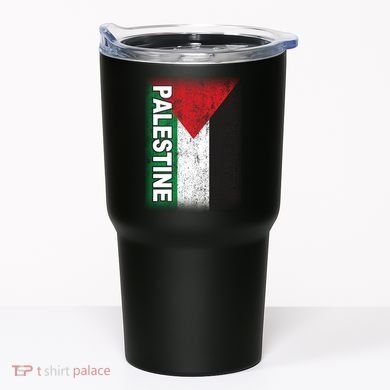 Vintage Palestine Flag Support Distressed Tumbler