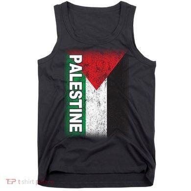 Vintage Palestine Flag Support Distressed Tank Top