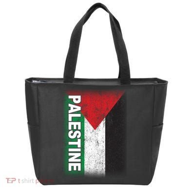Vintage Palestine Flag Support Distressed Tote Bag