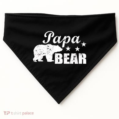 Vintage Papa Bear USA-Made Doggie Bandana