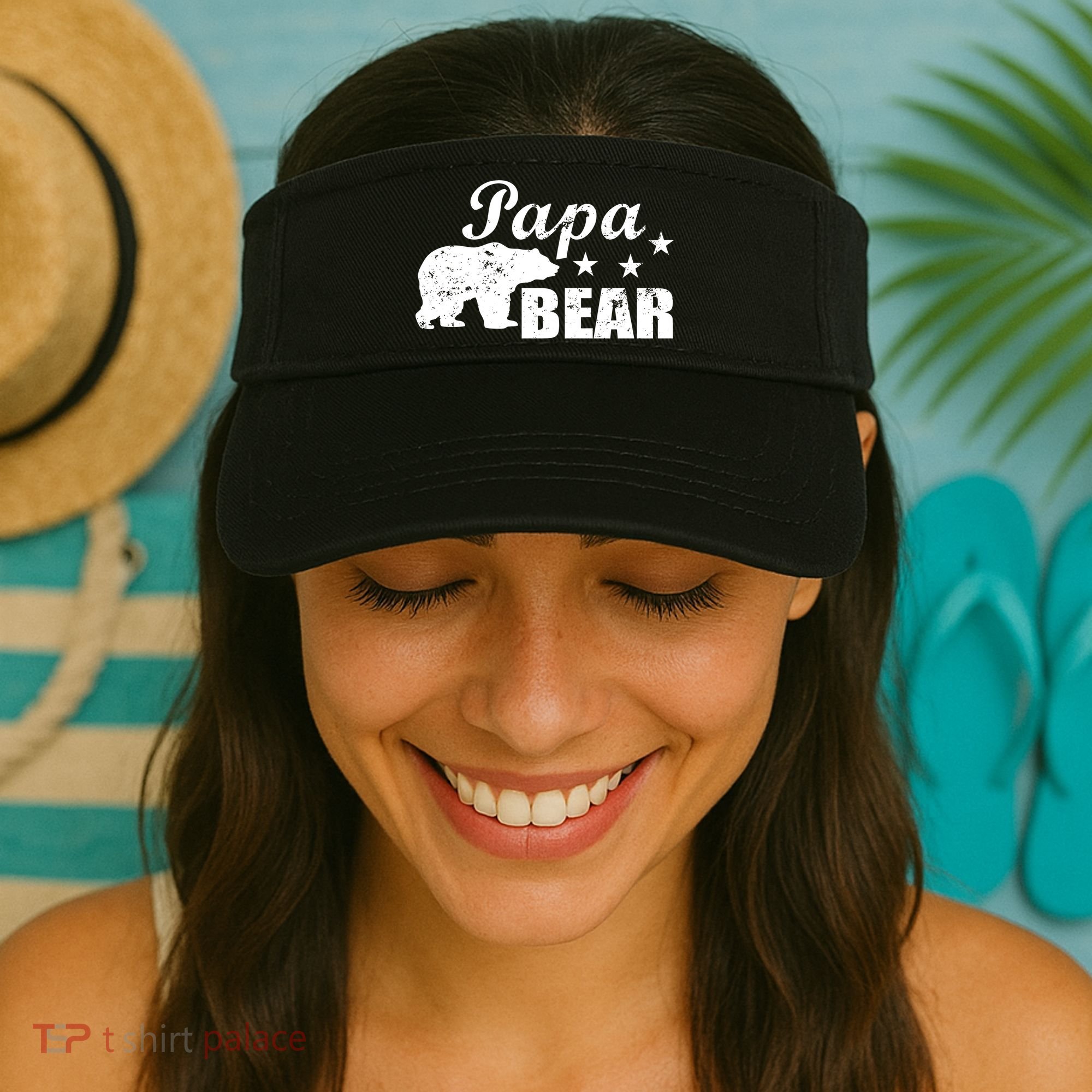 Vintage Papa Bear Visor