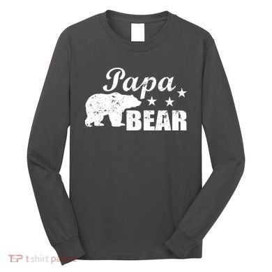 Vintage Papa Bear Long Sleeve Shirt