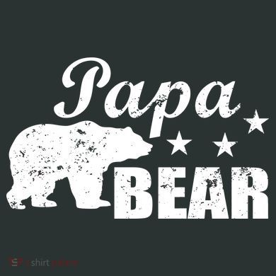 Vintage Papa Bear Performance Fleece Hoodie