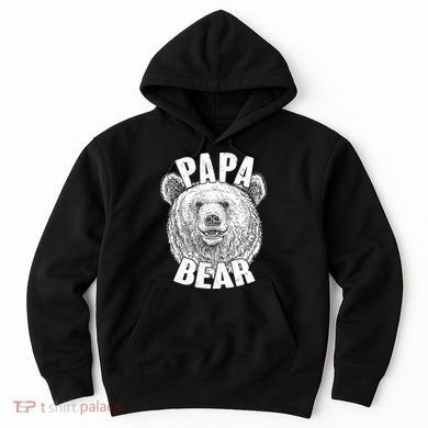 Vintage Papa Bear Father  Hoodie