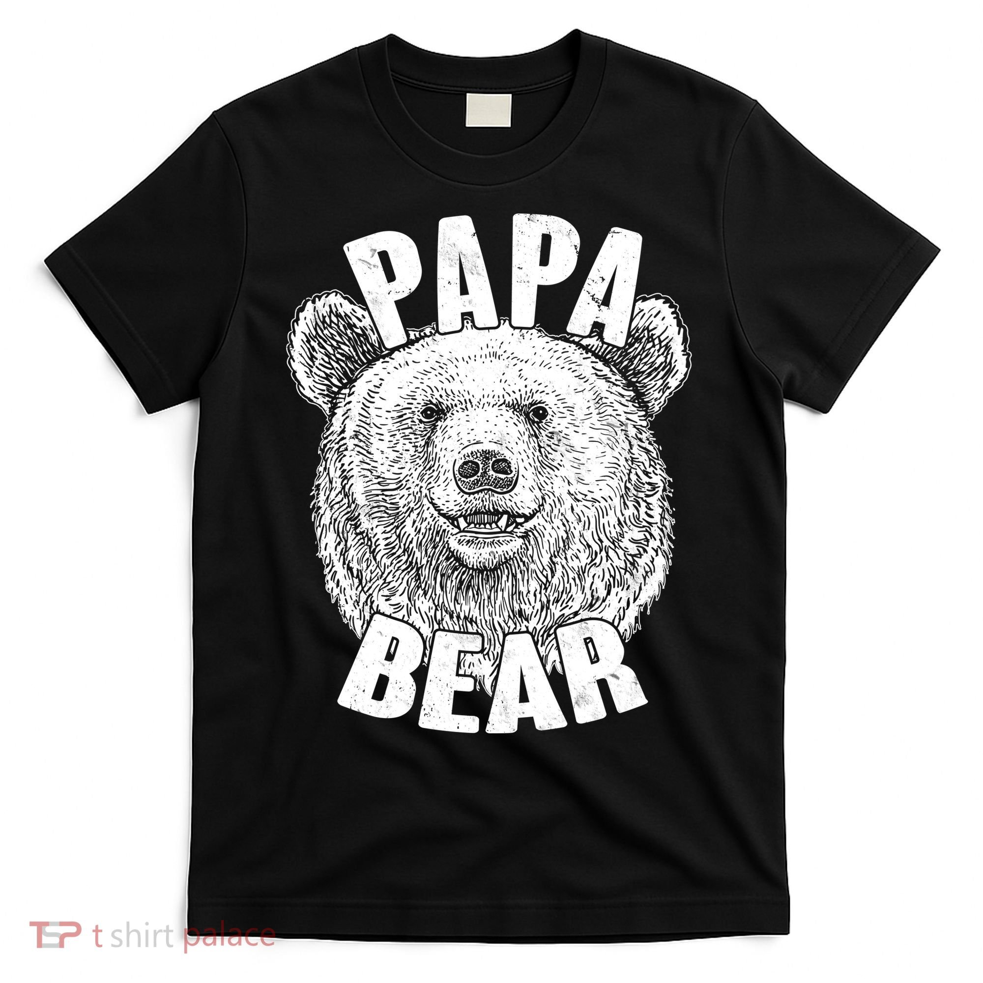 Vintage Papa Bear Father  T-Shirt