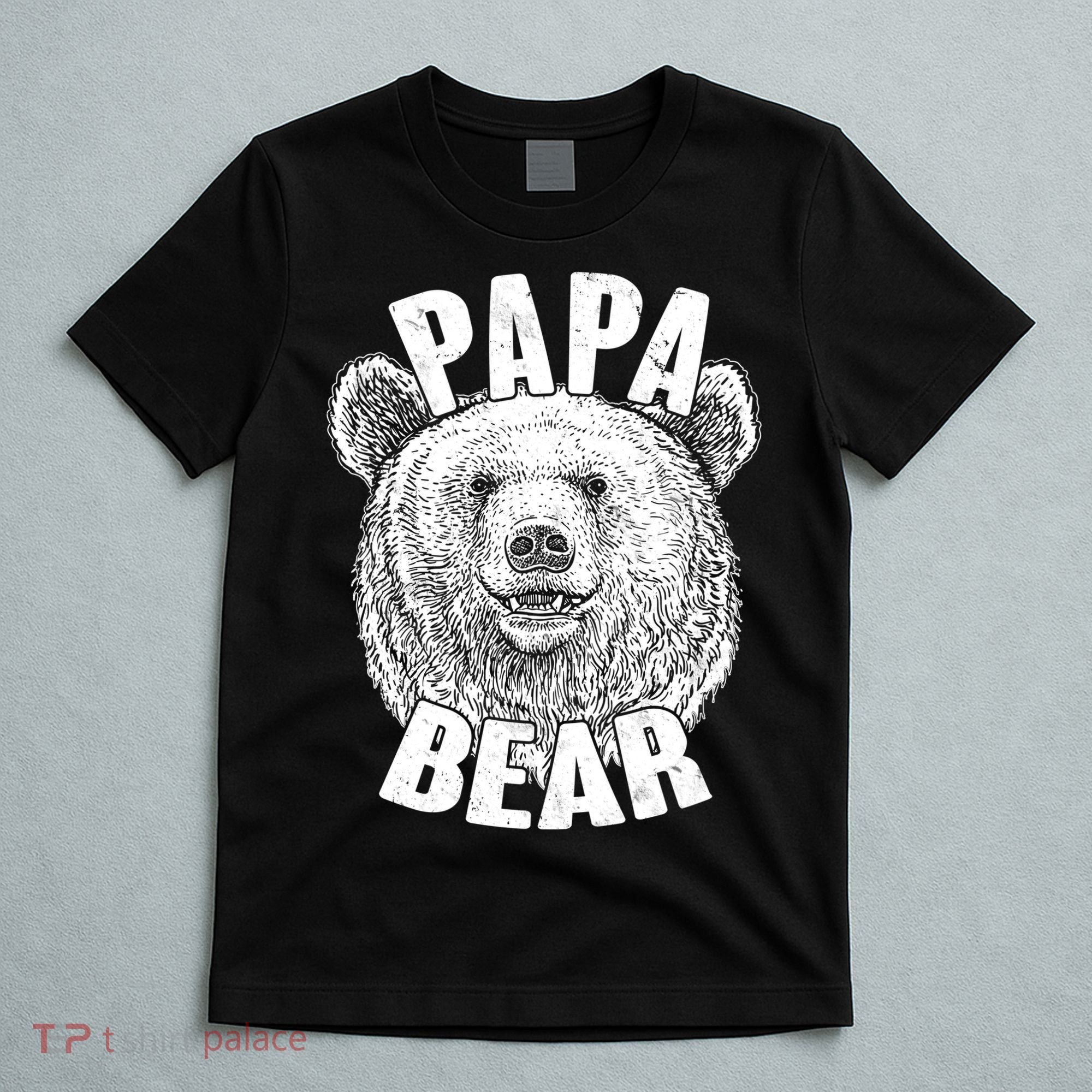 Vintage Papa Bear Father  T-Shirt