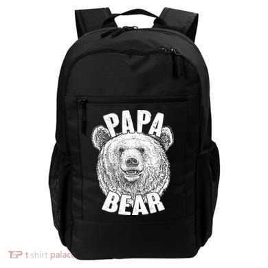 Vintage Papa Bear Father  Backpack