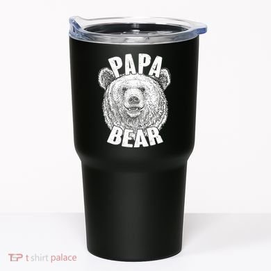 Vintage Papa Bear Father  Tumbler