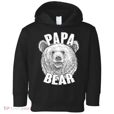 Vintage Papa Bear Father  Toddler Hoodie