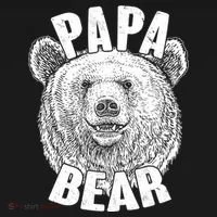 Vintage Papa Bear Father  Toddler Hoodie thumb 2